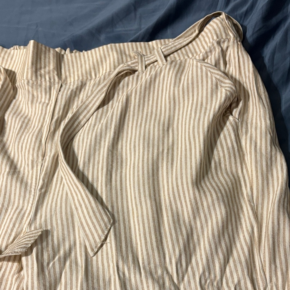 Striped Cream Pants/Maurice’s XL/a new day green  pants good condition large 2 - Picture 7 of 12